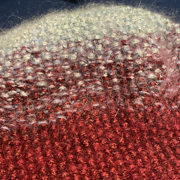 NWT Eugenia Kim Asha Wine Wool/Mohair Metallic Hat - Picture 6 of 9